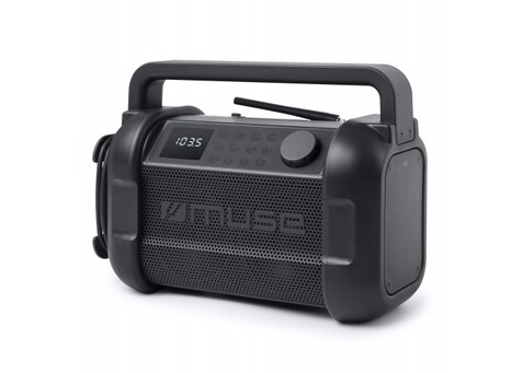 M-928 | Muse arbeitsradio mit bluetooth 20W mit FM-Radio - Schwarz bedrucken, Art.-Nr. LT55007-N0002