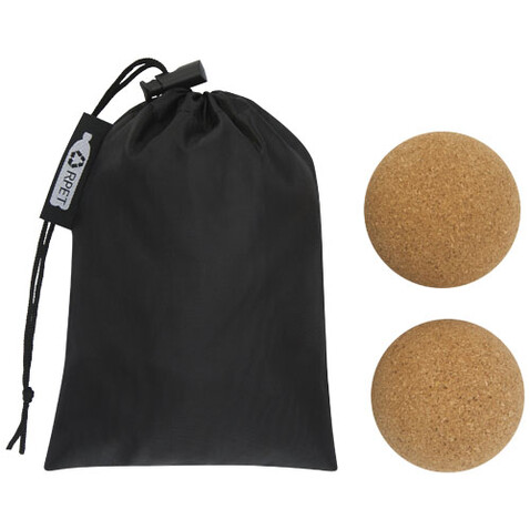 Trikona Kork Yoga Ball 2er Set, natural bedrucken, Art.-Nr. 12703406