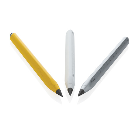 Eon Infinity Multitasking Stift aus RCS recycelt. Aluminium silber bedrucken, Art.-Nr. P221.012