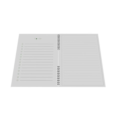 Econotebook NA5 wiederverwendbares Notizbuch mit Premiumcover, weiss bedrucken, Art.-Nr. 1PX14501