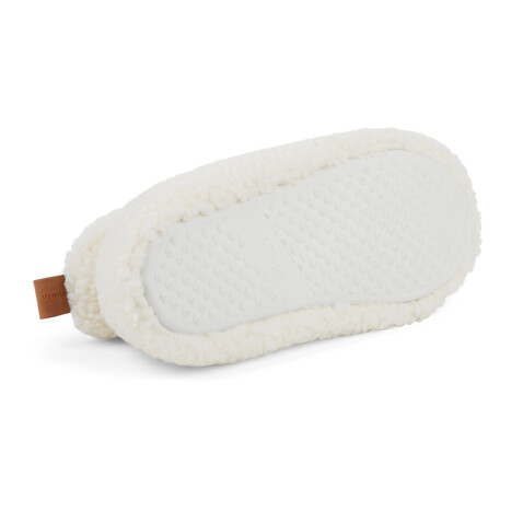 VINGA Santos kuschelige Hausschuhe aus RCS recyceltem PET off white bedrucken, Art.-Nr. V499201SM VINGA Santos kuschelige Hausschuhe aus RCS recyceltem PET off white bedrucken, Art.-Nr. V499201SM