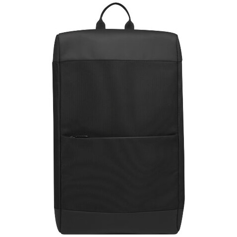 Rise Laptop-Rucksack GRS Recycelt 15,6&quot;, schwarz bedrucken, Art.-Nr. 12069790