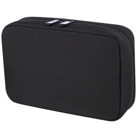 Rise Organizer-Tasche GRS Recycelt, schwarz bedrucken, Art.-Nr. 12069890