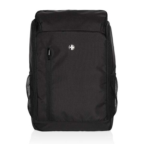 Swiss Peak AWARE™ Easy Access 15.6&quot; Laptop-Rucksack schwarz bedrucken, Art.-Nr. P763.111