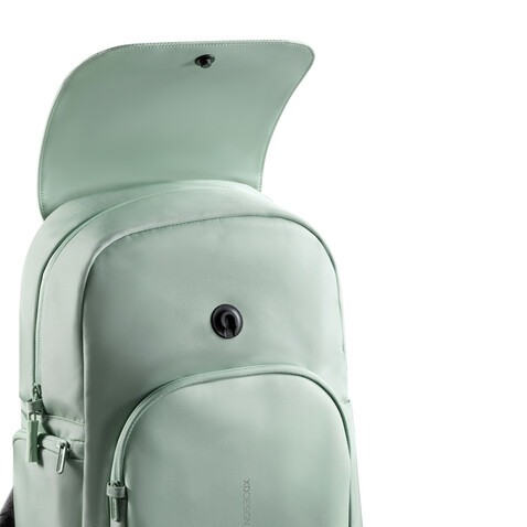 Soft Daypack Minze, grau bedrucken, Art.-Nr. P705.987