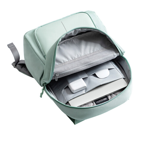 Soft Daypack Minze, grau bedrucken, Art.-Nr. P705.987