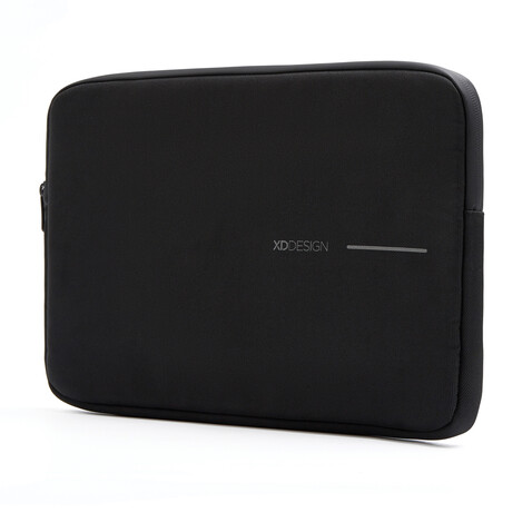 XD Design 14&quot; Laptop Sleeve schwarz, grau bedrucken, Art.-Nr. P706.201