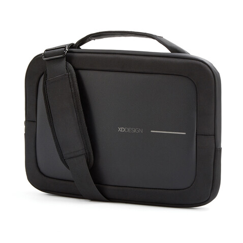 XD Design 14&quot; Laptop Tasche schwarz, grau bedrucken, Art.-Nr. P706.221