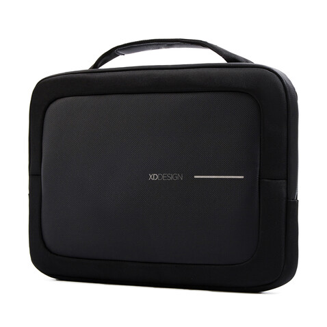 XD Design 16&quot; Laptop Tasche schwarz, grau bedrucken, Art.-Nr. P706.231