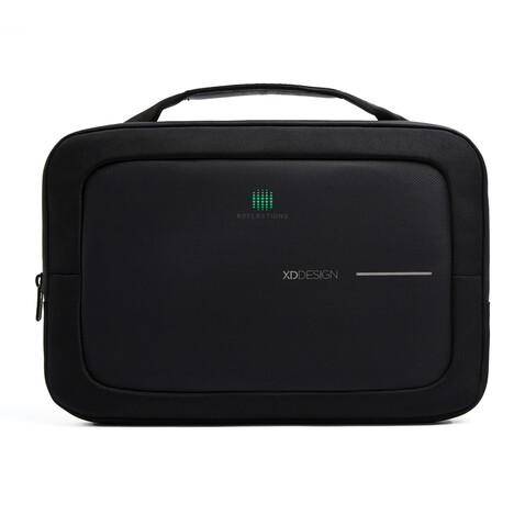 XD Design 16&quot; Laptop Tasche schwarz, grau bedrucken, Art.-Nr. P706.231