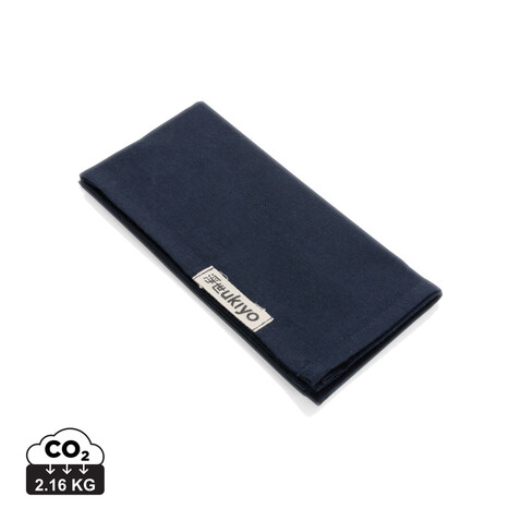 Ukiyo Aware™ 180gr rCotton 4-tlg. Servietten-Set navy blau bedrucken, Art.-Nr. P261.255