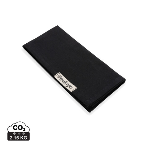 Ukiyo Aware™ 180gr rCotton 4-tlg. Servietten-Set schwarz bedrucken, Art.-Nr. P261.251
