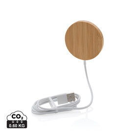 10W Bambus magnetischer Wireless Charger braun bedrucken, Art.-Nr. P302.639 10W Bambus magnetischer Wireless Charger braun bedrucken, Art.-Nr. P302.639