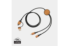 Ohio 6-in-1-Kabel aus RCS zertifiziert recyceltem Kunststoff bedrucken, Art.-Nr. P302.86