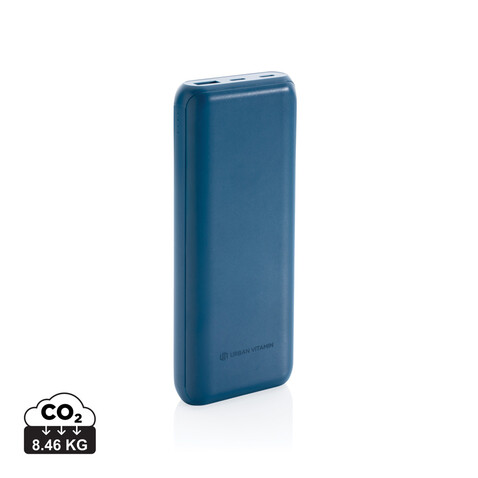 Urban Vitamin Pasadena 20.000mAh 18W PD Powerbank blau bedrucken, Art.-Nr. P322.755