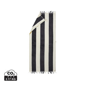 VINGA Valmer Strandtuch 450gr/m² schwarz, beige bedrucken, Art.-Nr. 8053 VINGA Valmer Strandtuch 450gr/m² schwarz, beige bedrucken, Art.-Nr. 8053