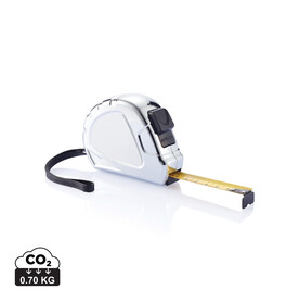 3m/16mm Auto-Stopp Maßband Ergonomic silber, schwarz bedrucken, Art.-Nr. P112.032