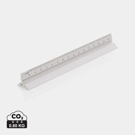 15cm Dreikantlineal aus Aluminium silber bedrucken, Art.-Nr. P165.142 15cm Dreikantlineal aus Aluminium silber bedrucken, Art.-Nr. P165.142