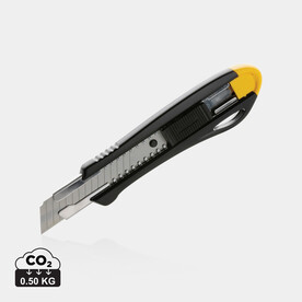 Nachfüllbares Pro-Abbrechmesser aus RCS recycelt. Kunststoff gelb bedrucken, Art.-Nr. P215.166 Nachfüllbares Pro-Abbrechmesser aus RCS recycelt. Kunststoff gelb bedrucken, Art.-Nr. P215.166