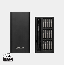 Gear X 31-in-1 Präzisions-Schraubendreher-Satz schwarz bedrucken, Art.-Nr. P221.531