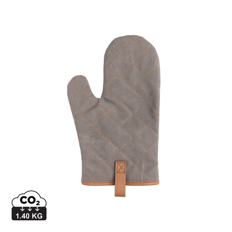 Deluxe Canvas Ofenhandschuh grau bedrucken, Art.-Nr. P262.832
