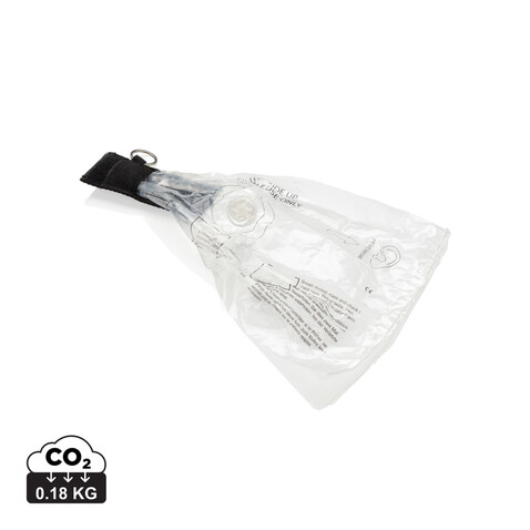 CPR Maske für den Schlüsselbund schwarz bedrucken, Art.-Nr. P265.241