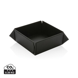 Swiss Peak faltbare Magnetbox aus RCS recyceltem PU schwarz bedrucken, Art.-Nr. P300.261 Swiss Peak faltbare Magnetbox aus RCS recyceltem PU schwarz bedrucken, Art.-Nr. P300.261