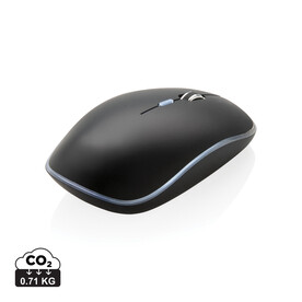 Light-Up Logo kabellose Maus schwarz bedrucken, Art.-Nr. P300.321 Light-Up Logo kabellose Maus schwarz bedrucken, Art.-Nr. P300.321