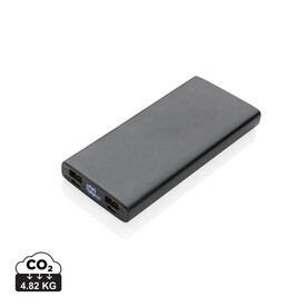 18W PD Powerbank mit 10.000 mAh aus Aluminium schwarz bedrucken, Art.-Nr. P322.241 18W PD Powerbank mit 10.000 mAh aus Aluminium schwarz bedrucken, Art.-Nr. P322.241