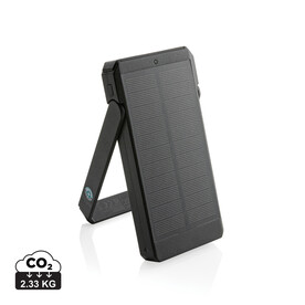 Skywave 10000mAh Solarpowerbank aus RCS recycelt. Kunststoff schwarz bedrucken, Art.-Nr. P322.341 Skywave 10000mAh Solarpowerbank aus RCS recycelt. Kunststoff schwarz bedrucken, Art.-Nr. P322.341