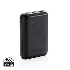 Urban Vitamin Alameda 10.000mAh 18W PD Powerbank schwarz bedrucken, Art.-Nr. P322.701 Urban Vitamin Alameda 10.000mAh 18W PD Powerbank schwarz bedrucken, Art.-Nr. P322.701