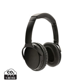 Kabelloser ANC Kopfhörer schwarz bedrucken, Art.-Nr. P329.191