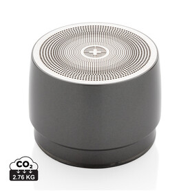 Kabelloser Swiss Peak 5W Bass Lautsprecher grau, grau bedrucken, Art.-Nr. P329.262