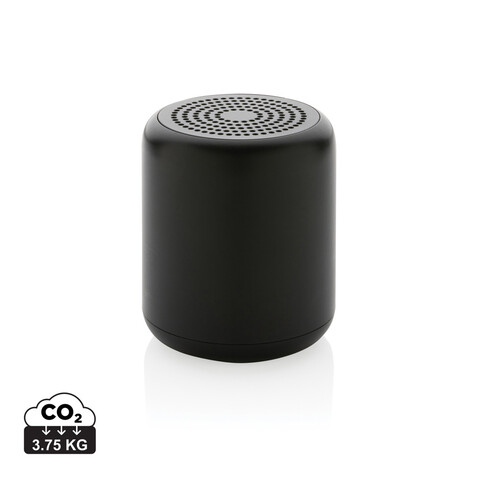 5W Wireless Speaker aus RCS recyceltem Kunststoff schwarz bedrucken, Art.-Nr. P329.851