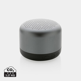 Terra 5W-Lautsprecher aus RCS recyceltem Aluminium grau bedrucken, Art.-Nr. P329.872 Terra 5W-Lautsprecher aus RCS recyceltem Aluminium grau bedrucken, Art.-Nr. P329.872
