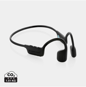 Urban Vitamin Glendale RCS rPlastik Air-Conductive Ohrhörer schwarz bedrucken, Art.-Nr. P331.501