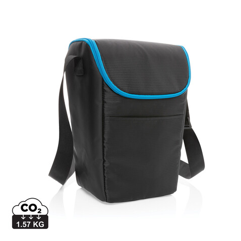 Explorer Handliche Outdoor Kühltasche schwarz, blau bedrucken, Art.-Nr. P422.321