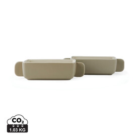 VINGA Monte Neu Mini-Schale 2er Set grau bedrucken, Art.-Nr. V270032