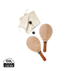 Vinga Colos Beach-Tennis-Spiel braun bedrucken, Art.-Nr. V4530009