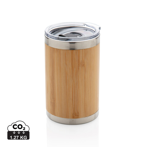 Bambus Coffee-To-Go Becher braun bedrucken, Art.-Nr. P432.339