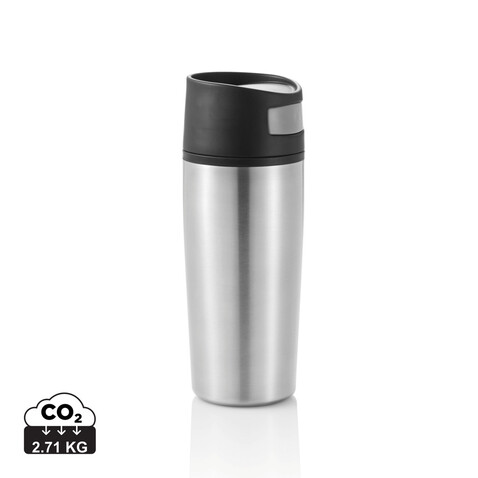 Auto Becher silber, schwarz bedrucken, Art.-Nr. P432.452