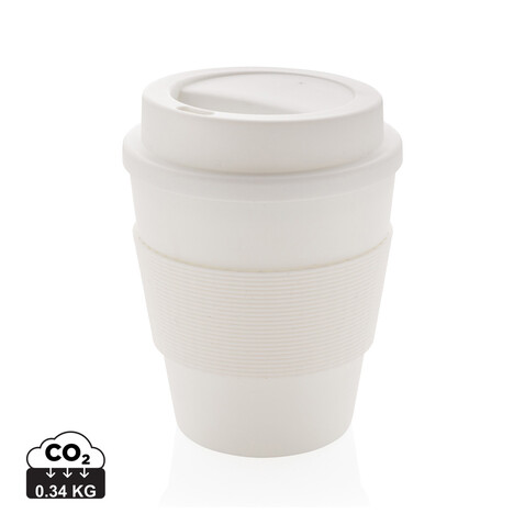 Wiederverwendbarer Kaffeebecher 350ml weiß bedrucken, Art.-Nr. P432.683