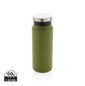 RCS recycelte Stainless Steel Vakuumflasche 600ml grün bedrucken, Art.-Nr. P433.027