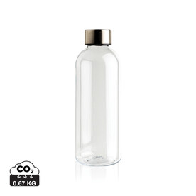 Auslaufsichere Trinkflasche mit Metalldeckel transparent bedrucken, Art.-Nr. P433.440