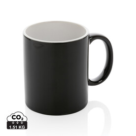 Basic Keramiktasse, 350ml schwarz bedrucken, Art.-Nr. P434.011 Basic Keramiktasse, 350ml schwarz bedrucken, Art.-Nr. P434.011