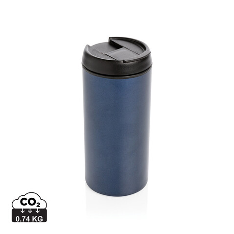 Metro Becher Becher aus RCS recyceltem Stainless-Steel blau bedrucken, Art.-Nr. P435.045