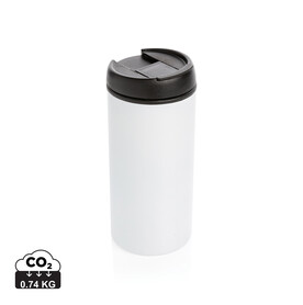 Metro Becher Becher aus RCS recyceltem Stainless-Steel weiß bedrucken, Art.-Nr. P435.043