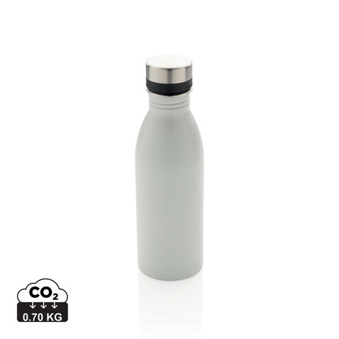 Deluxe Wasserflasche aus RCS recyceltem Stainless-Steel weiß bedrucken, Art.-Nr. P435.713