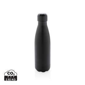 Einfarbige Vakuumisolierte Stainless Steel Flasche schwarz bedrucken, Art.-Nr. P436.461