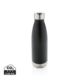 Vakuumisolierte Stainless Steel Flasche schwarz bedrucken, Art.-Nr. P436.491